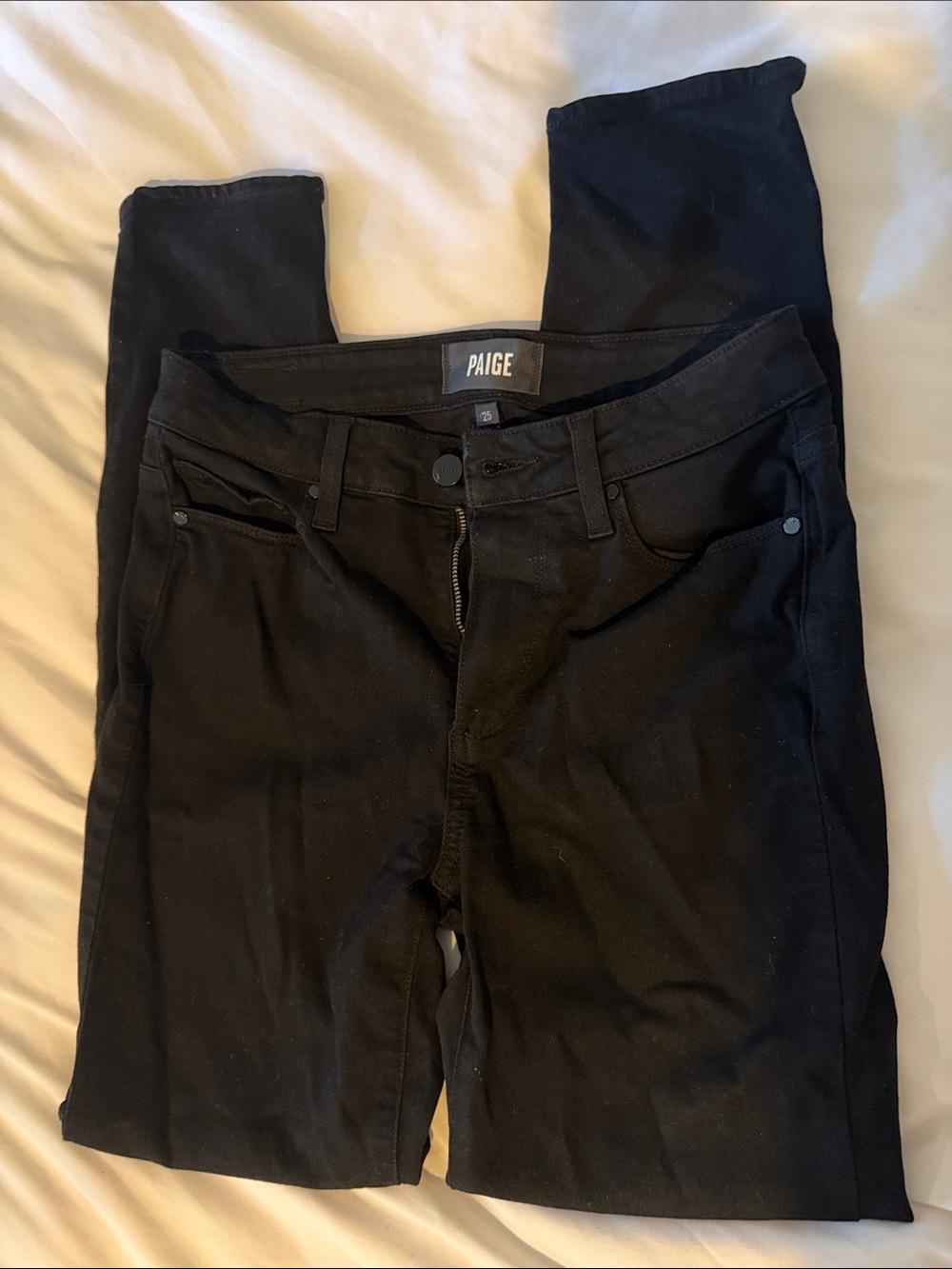 PAIGE Black Skinny Stretch Jeans